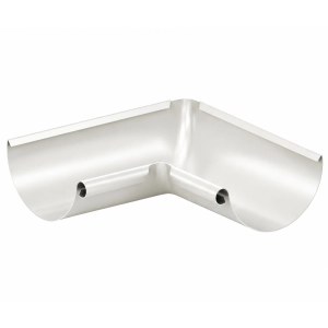 Narożnik wewnętrzny KROP STAL Ø130 mm pod zadany kąt – biały RAL 9010